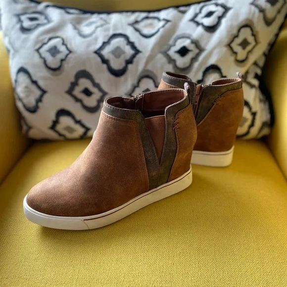 SUGAR brown wedge sneakers - Picture 2 of 9